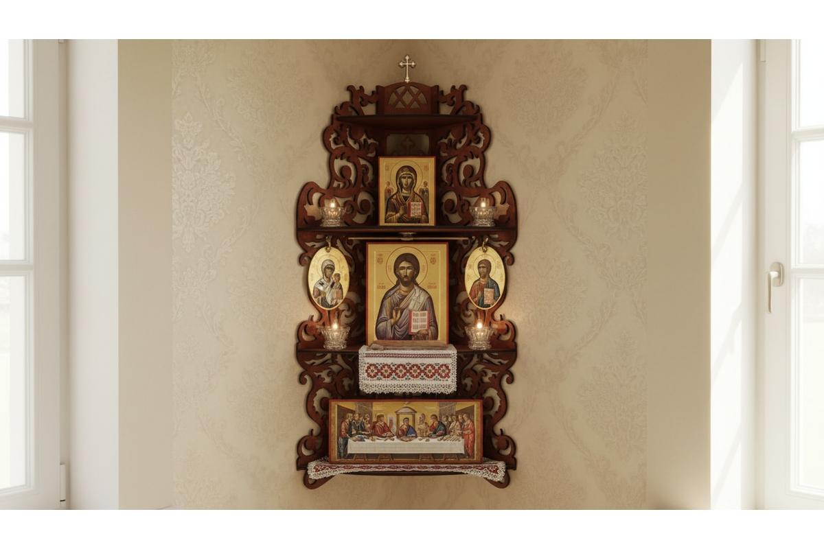 Large shelf for icons